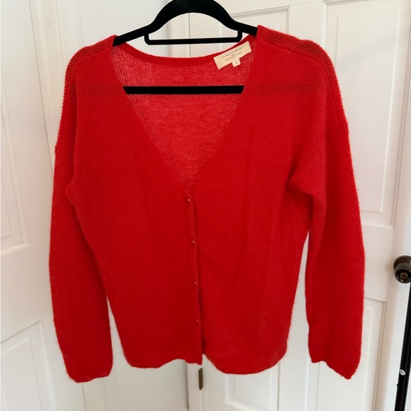 Sezane Barry cardigan sweater RED - Picture 4 of 7